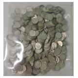 Lot of 488 silver dimes