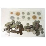1974 mint set, 18 Indian head cents,