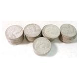 Lot of 48 Franklin halves