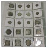 Lot of 20 silver foreign coins