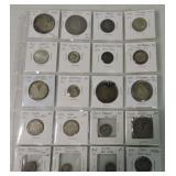 Lot of 20 silver foreign coins