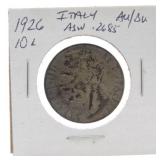 1926 Italy 10L, AU/BU