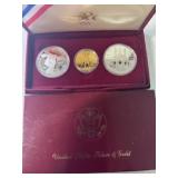 1983 US Olympic gold and silver set with