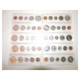 Lot of 8 - 5 coin sets and 2 partial, many silver
