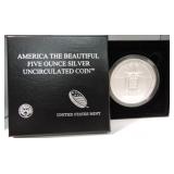 2010 America the Beautiful 5oz .999 silver coin,