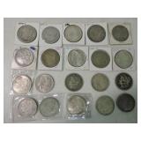 Lot of 20 Morgan dollars
