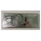 4oz .999 silver $100 bill
