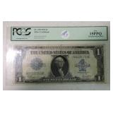 1923 $1 silver certificate Fr 238, PCGS 15PPQ