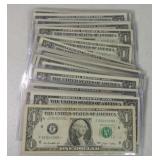Lot of 32 $1 FRN star notes, some CU
