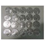 Lot of 20 silver eagles