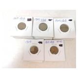 Lot of 33 - 1909 VDB and 3 - 1909 Lincoln cents