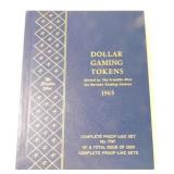 1965 Franklin Mint Dollar Gaming Token album,