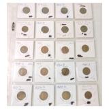 Lot of 31 Lincoln cents 1910-57 with many