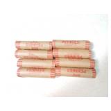 Lot of 8 rolls Lincoln wheat cents