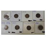 Lot of 8 Indian head & Flying Eagle cents