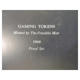 Franklin Mint album of 1968 Gaming Tokens