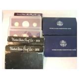 Lot of 7 proof sets - 1976, 1978, 1985-89, and