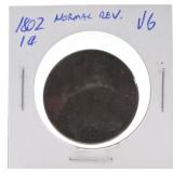 1802 large cent, VG