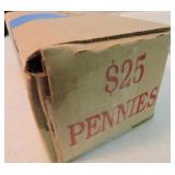 Box of 2500 Lincoln wheat cents
