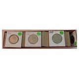 Box of foreign coins, some silver
