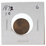 1872 Indian cent, G