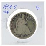 1854-O Seated Liberty half, G
