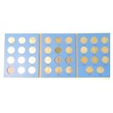 Franklin half album 1948-63, 32 coins