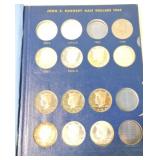 Kennedy half silver proof album 1992-98,