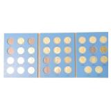 Franklin half album 1948-63, 29 coins