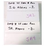US Mint rolls of 2008-P & D John Q Adams