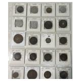 Page of 20 foreign coins