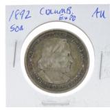 1892 Columbian half, AU