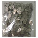 Lot of 400 silver dimes