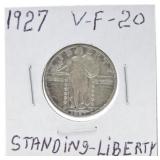 1927 Standing Liberty quarter, VF20