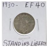 1930 Standing Liberty quarter, EF40