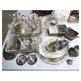 Large lot of silver plate Large lot of silver plate