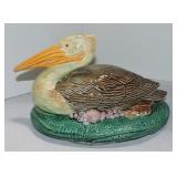 Majolica style bird figure Majolica style bird figure