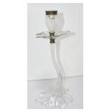 Iridescent glass candle holder 16 1/2" Iridescent glass candle holder 16 1/2"
