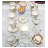 Lot of assorted cups & saucers Lot of assorted cups & saucers