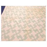 Antique quilt, 72"x65", staining Antique quilt, 72"x65", staining