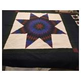 Amish handmade modern quilt, 108"x92" Amish handmade modern quilt, 108"x92"