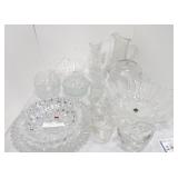 Lot of clear glass, some signed Orrefors, Lot of clear glass, some signed Orrefors,