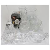 Lot of clear glass, some signed Kosta, Mikasa, Lot of clear glass, some signed Kosta, Mikasa,