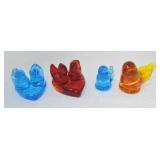 Lot of 4 bird paperweights Lot of 4 bird paperweights