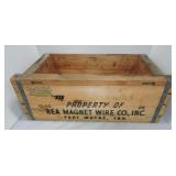 Rea Magnet Wire Fort Wayne, IN wooden crate Rea Magnet Wire Fort Wayne, IN wooden crate