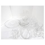 Clear glass lot of 17 pieces Clear glass lot of 17 pieces