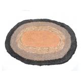 Heavy oval rug, 32"x25" Heavy oval rug, 32"x25"
