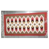 Southwest Navajo Indian rug, 46"x24" Southwest Navajo Indian rug, 46"x24"