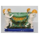 Majolica style planter, repair Majolica style planter, repair