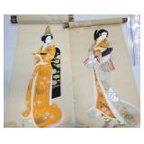 Oriental silk scrolls, as is Oriental silk scrolls, as is